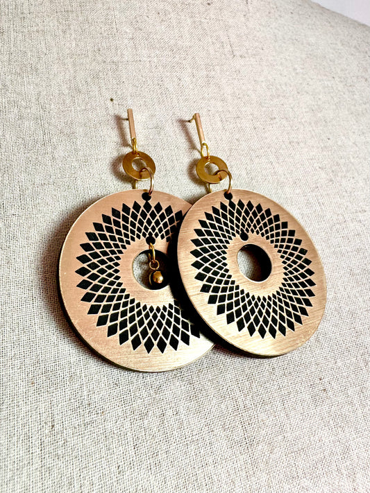 Large Gold Dangle Earring