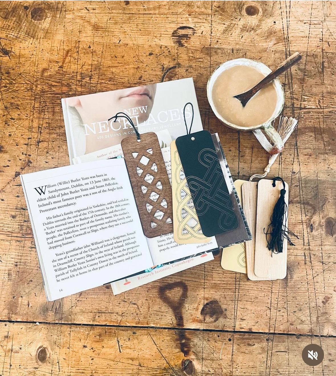 hand made wooden book marked laser etched with an illustration and quote