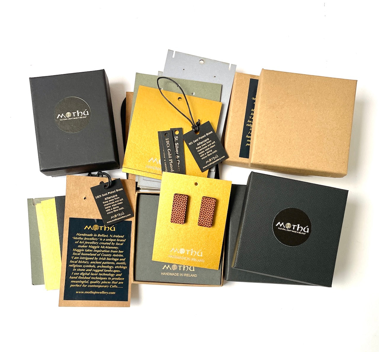 Glitter Gold 3 Piece Dangle Earring