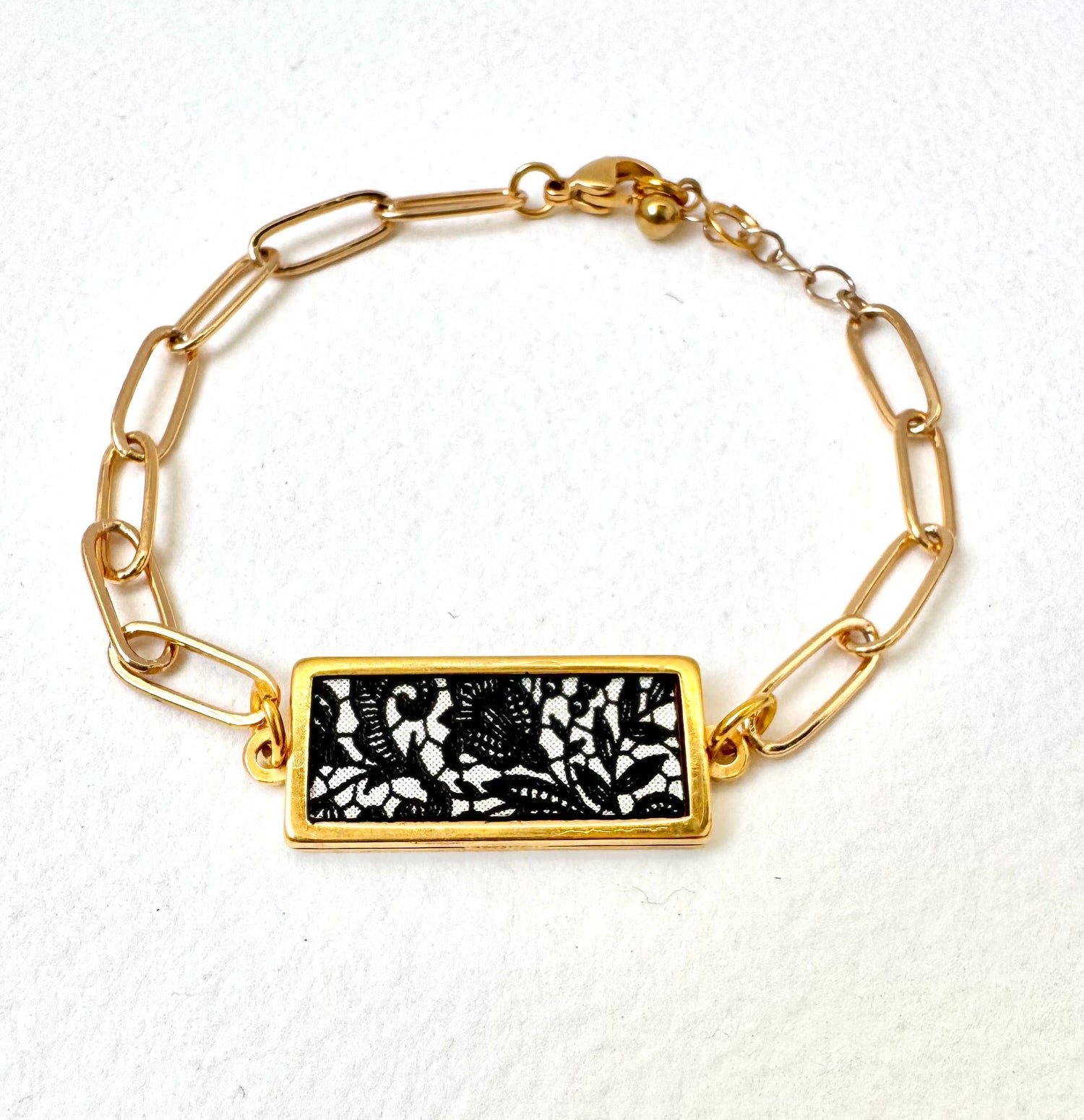 Gold and Lace Bracelet