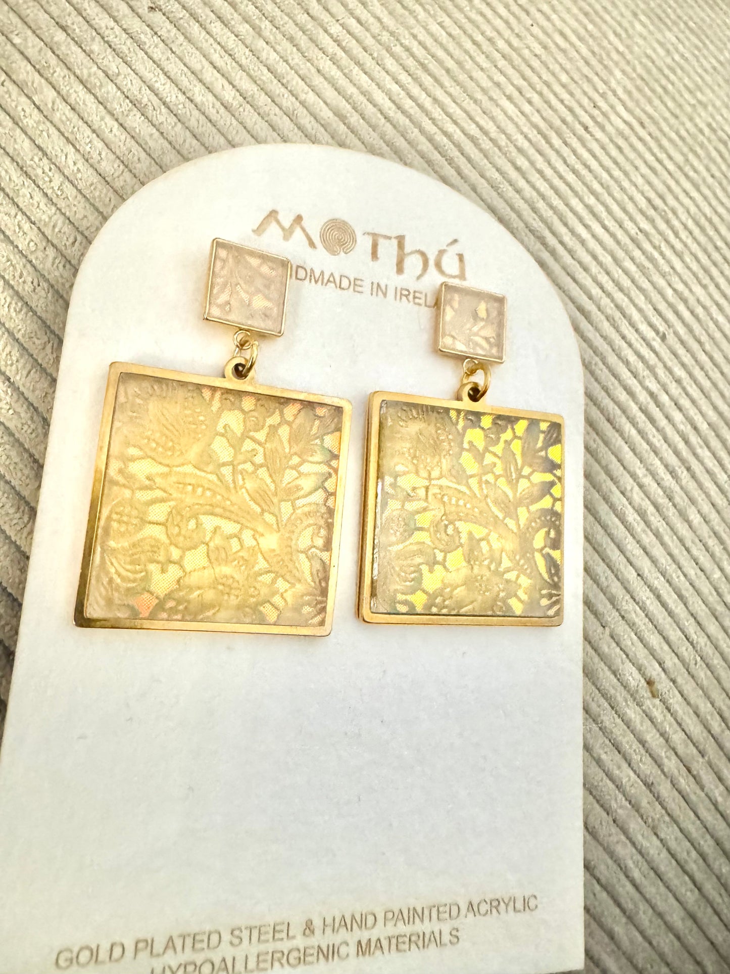 Vintage lace Pattern, Dangle Earring