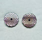 Pink Mirror Etched Earrings Large Studs