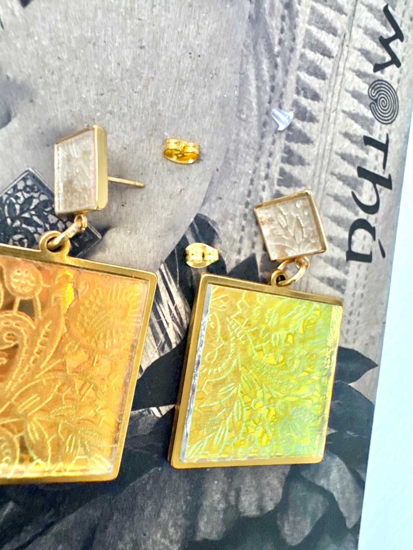 Vintage lace Pattern, Dangle Earring