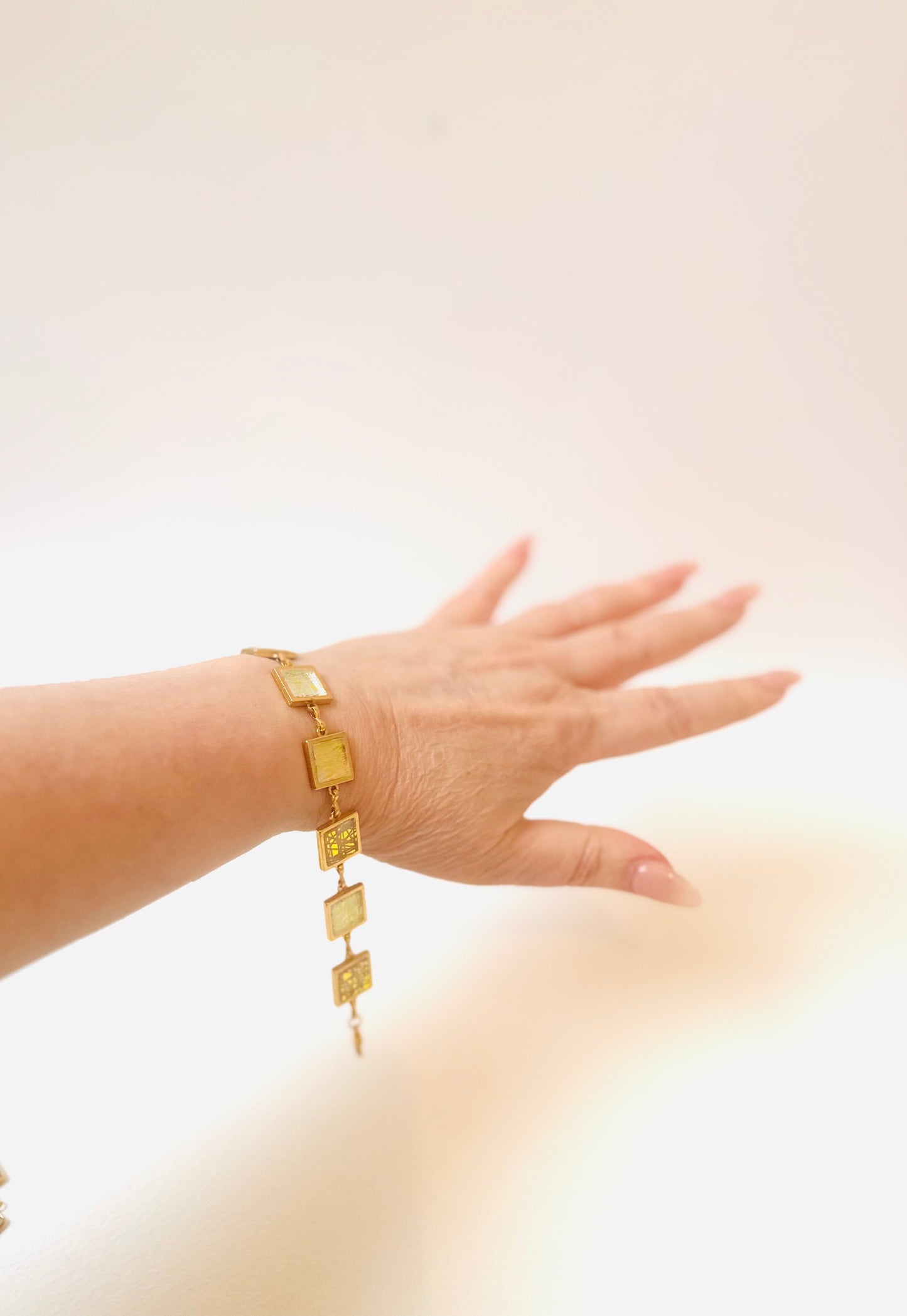 Multi Square Gold Bracelet