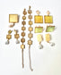 Multi Square Gold Bracelet