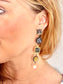 4 Piece Multi Pattern, Multi Setting  Dangle Earring