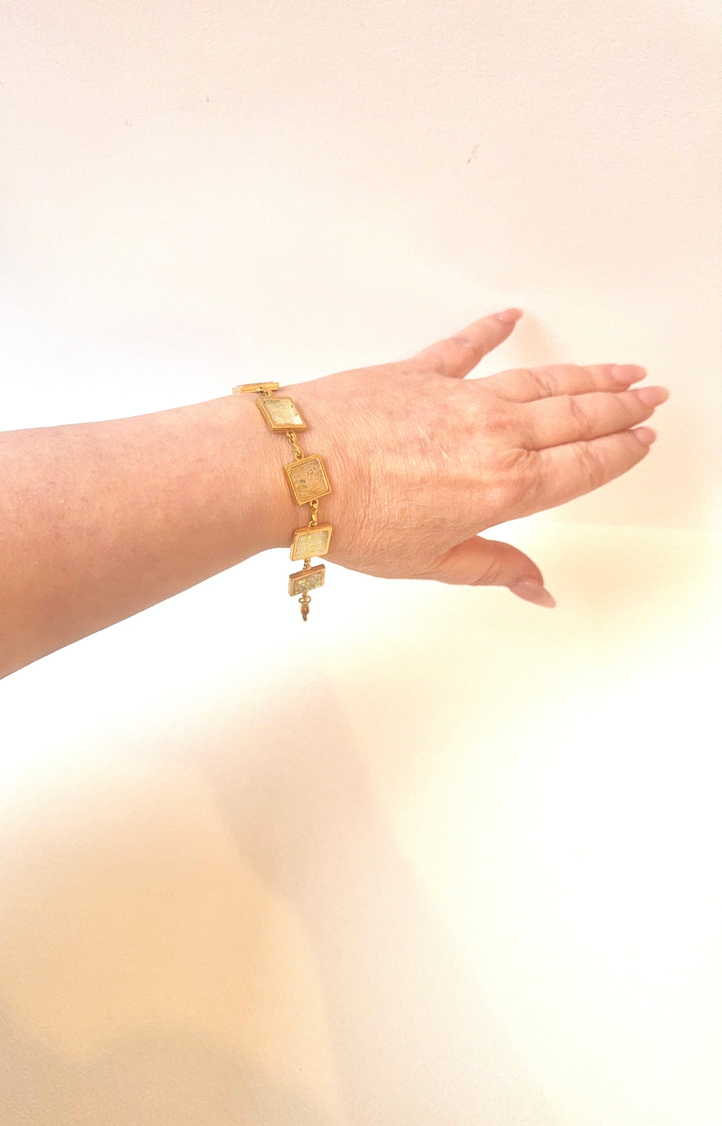 Multi Square Gold Bracelet