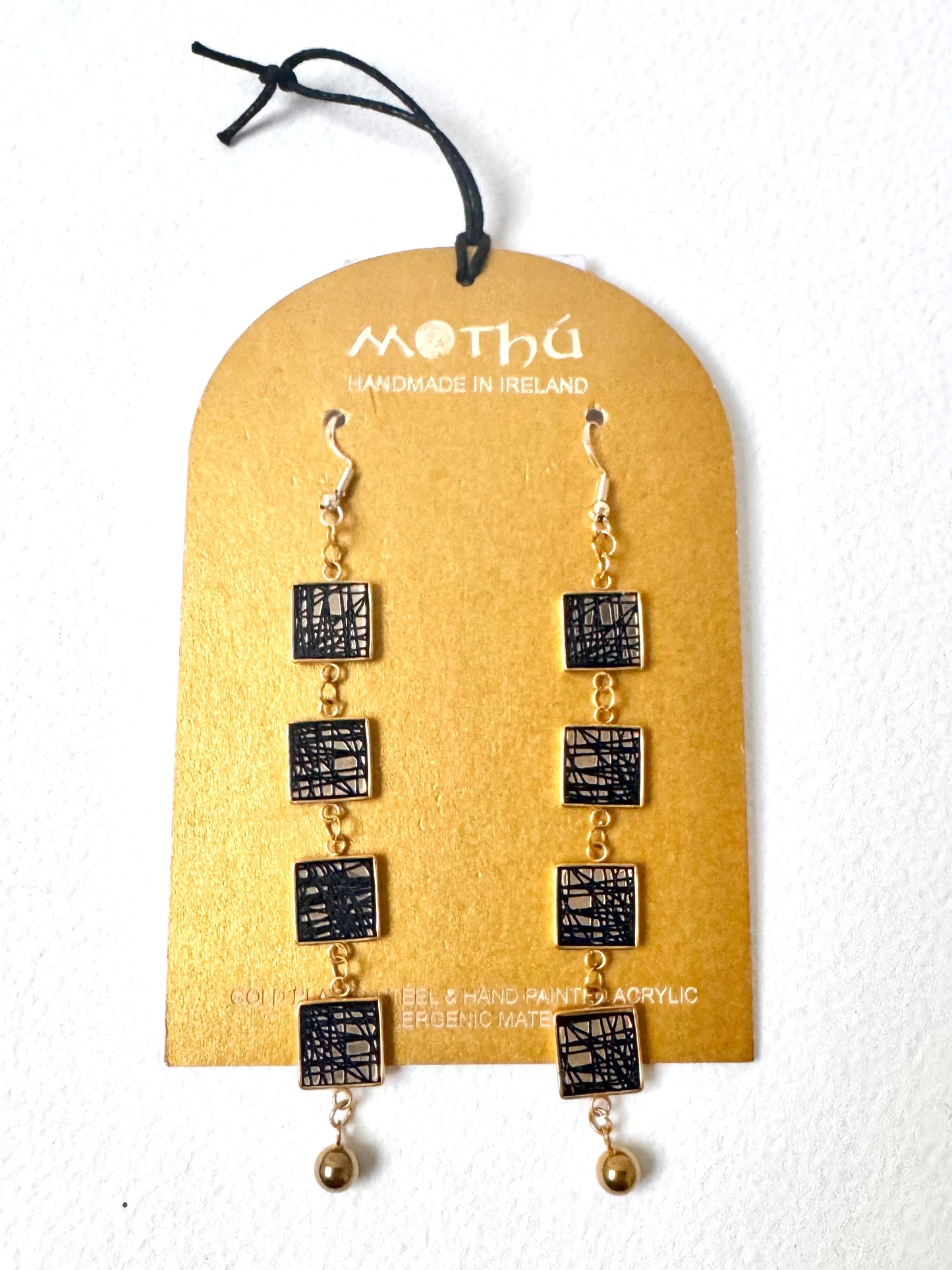 Gold Statement Dangle Earrings
