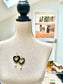 Heart Acrylic Dangle Earring, Pearl Earring, Drop Earring, Celtic Jewellery